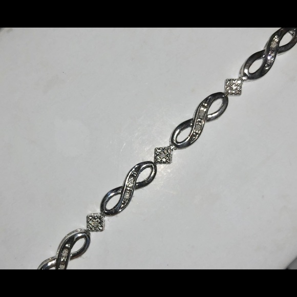 Diamond infinity bracelet - Macy’s - Picture 3 of 3
